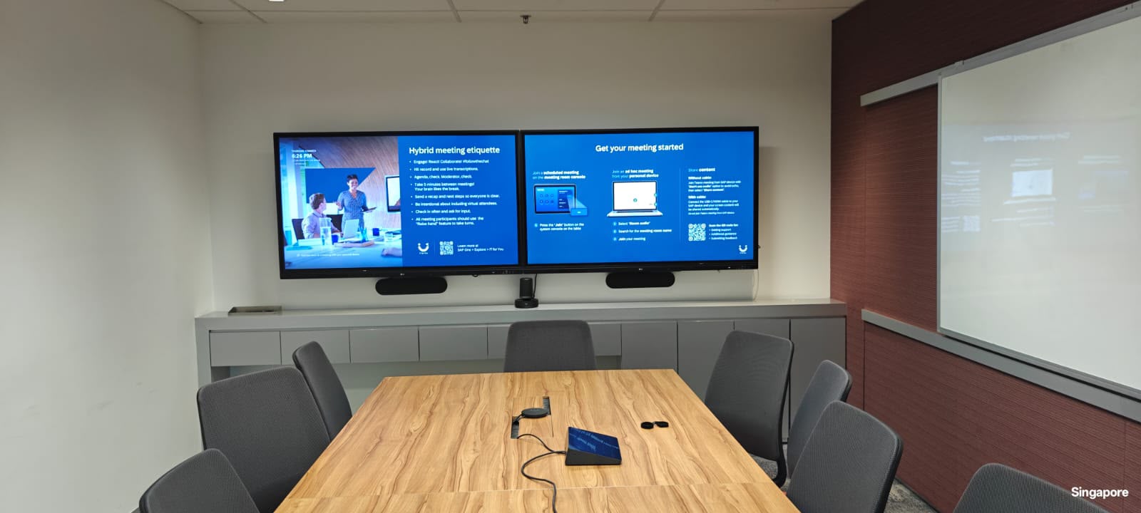 Office audiovisual display environment