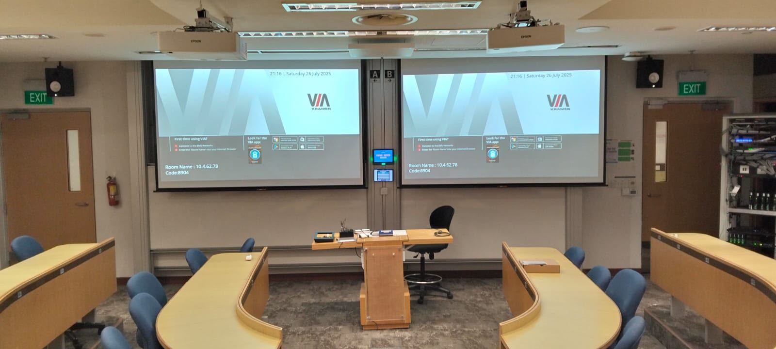 Office audiovisual display environment